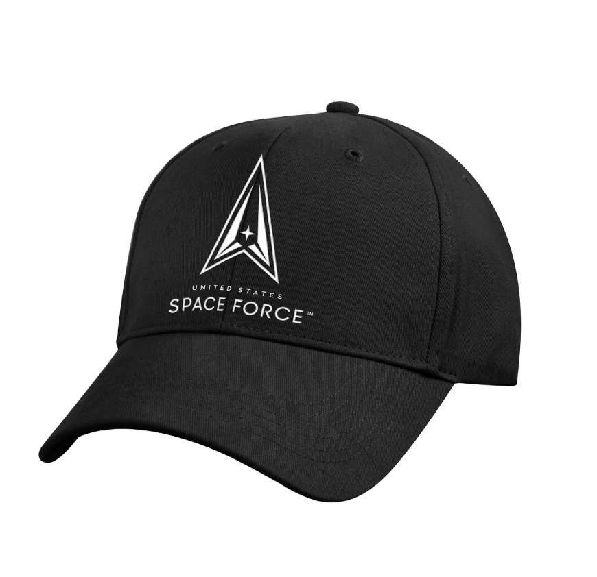 U.S. Space Force Embroidered Low Profile Hat - Black