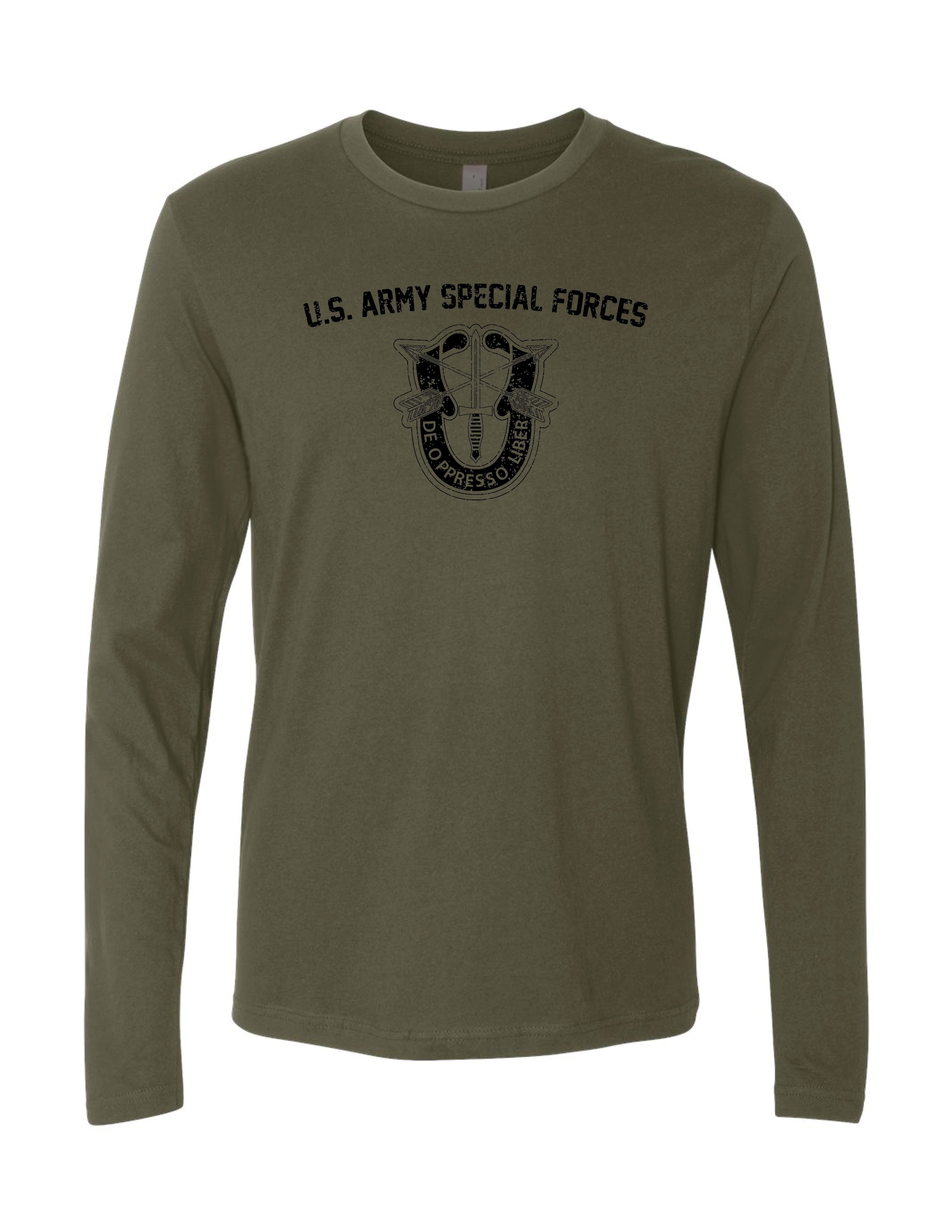 Special Forces Long Sleeve T-Shirt (Military Green)