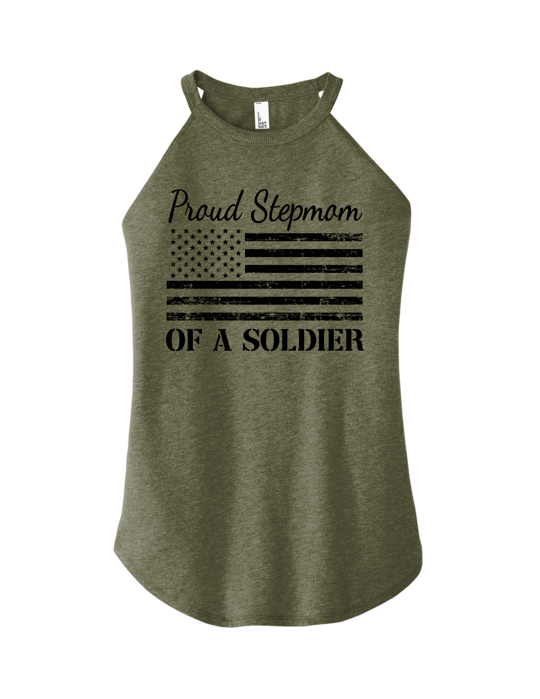 Proud Stepmom of a Soldier Tank (Green)