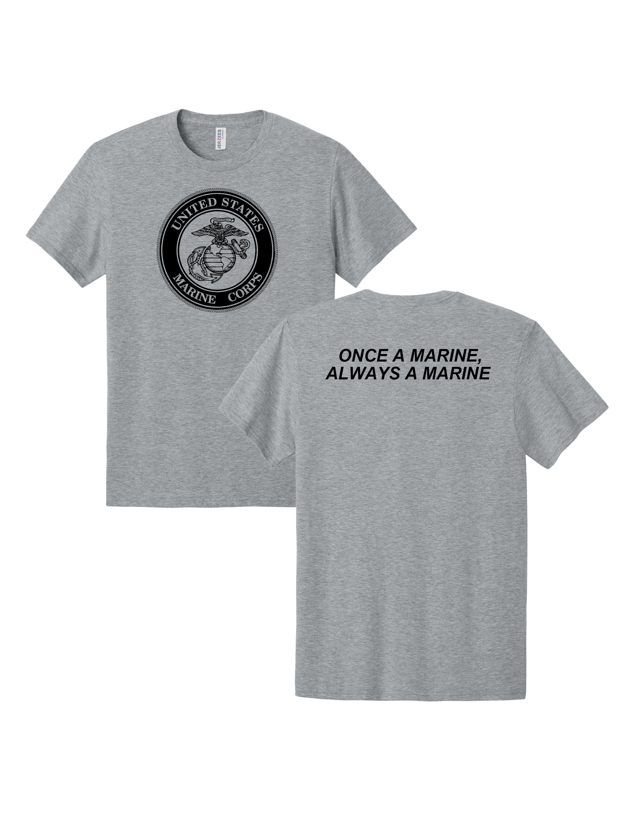 United States Marine Corps Once a Marine Always a Marine T-Shirt - Athletic Heather