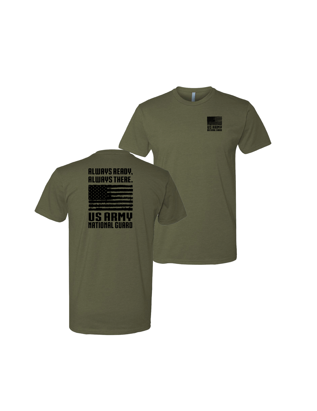 U.S. Army National Guard Flag T-Shirt (Military Green)