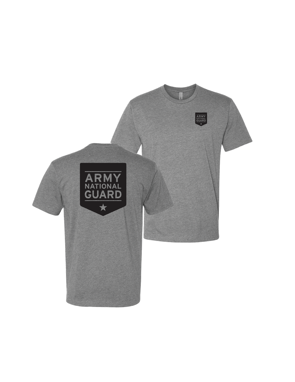 U.S. Army National Guard Logo T-Shirt (Dark Heather Gray)
