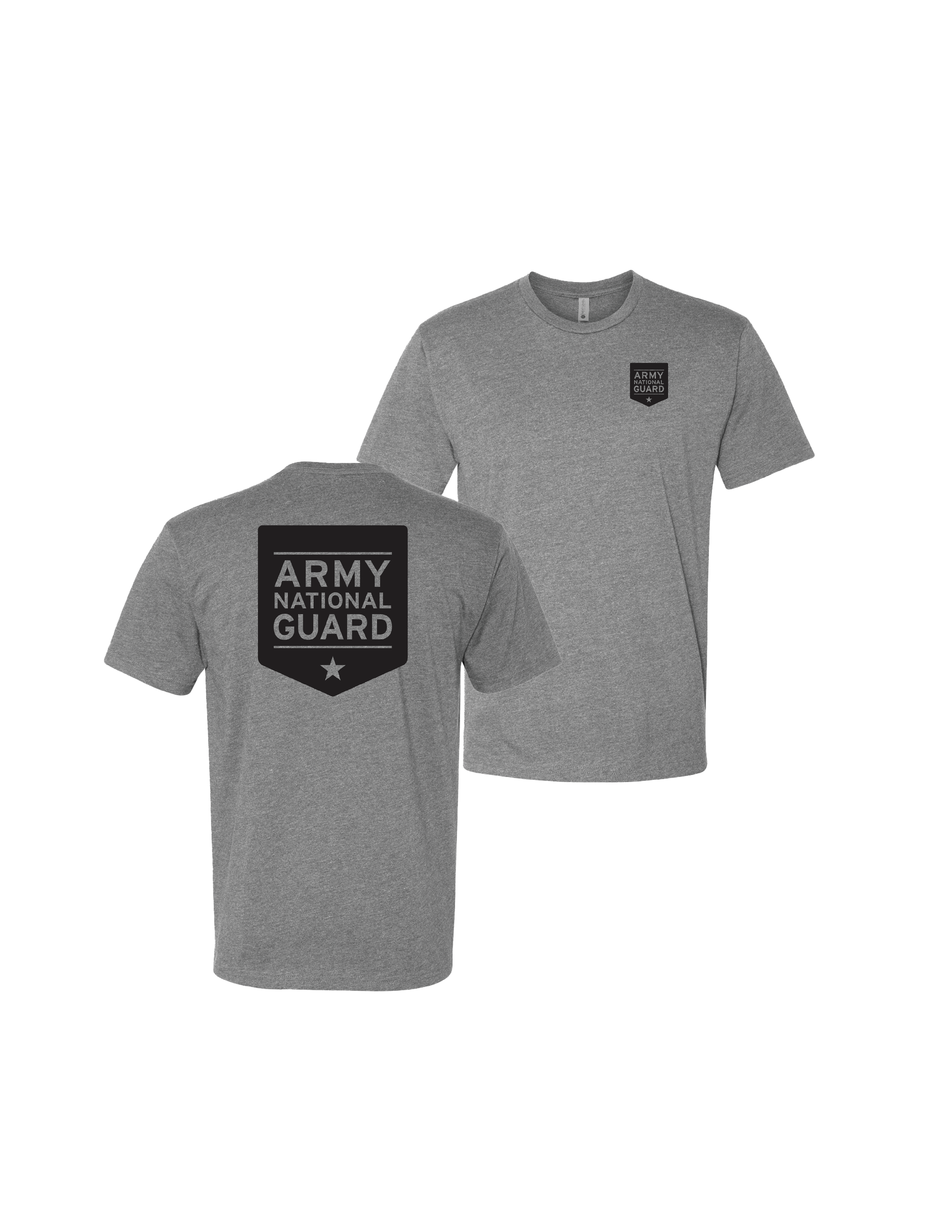 U.S. Army National Guard Logo T-Shirt (Dark Heather Gray)