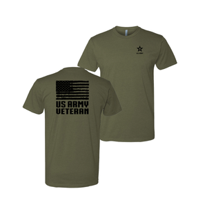 U.S. Army Veteran Flag T-Shirt (Military Green)