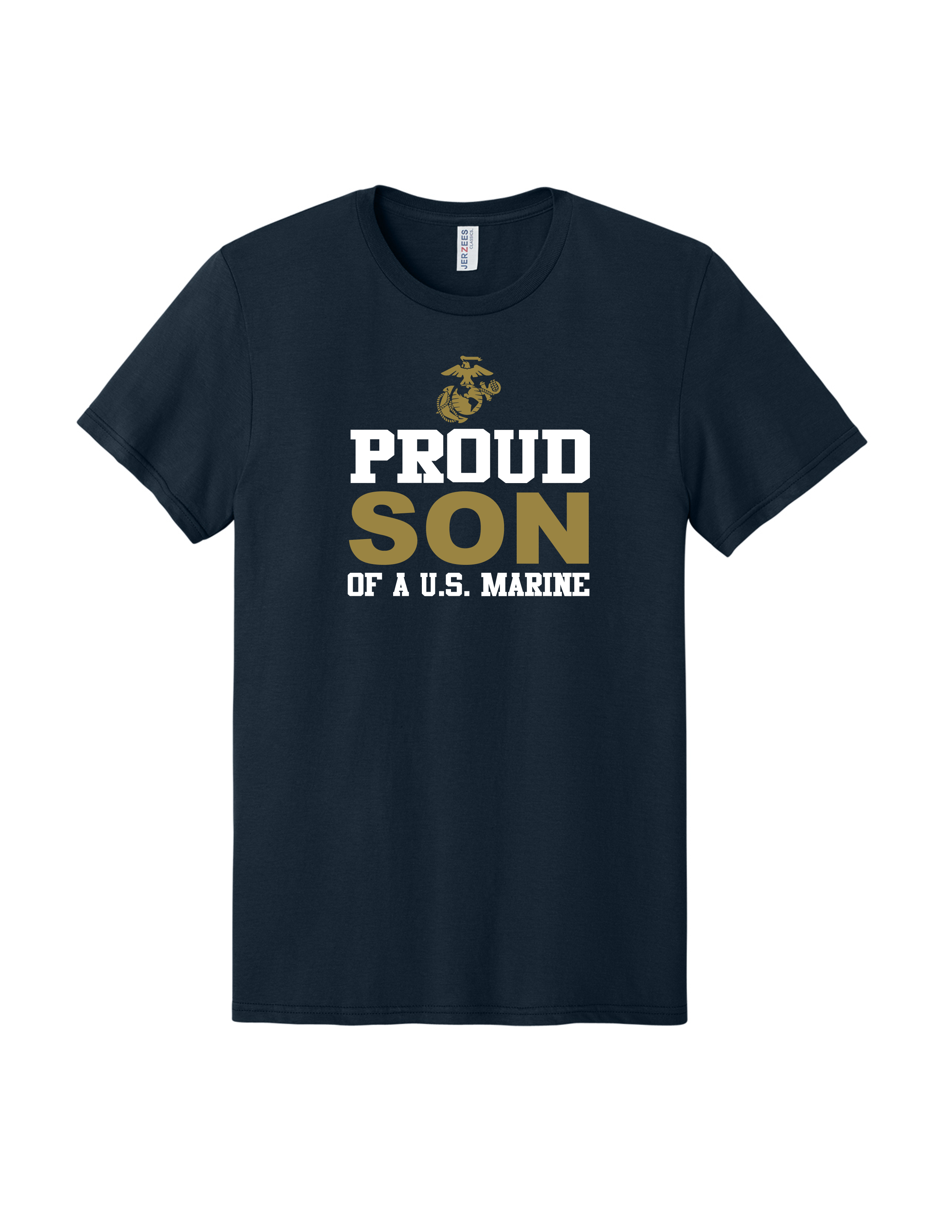 Proud Son of a United States Marine T-Shirt - Navy