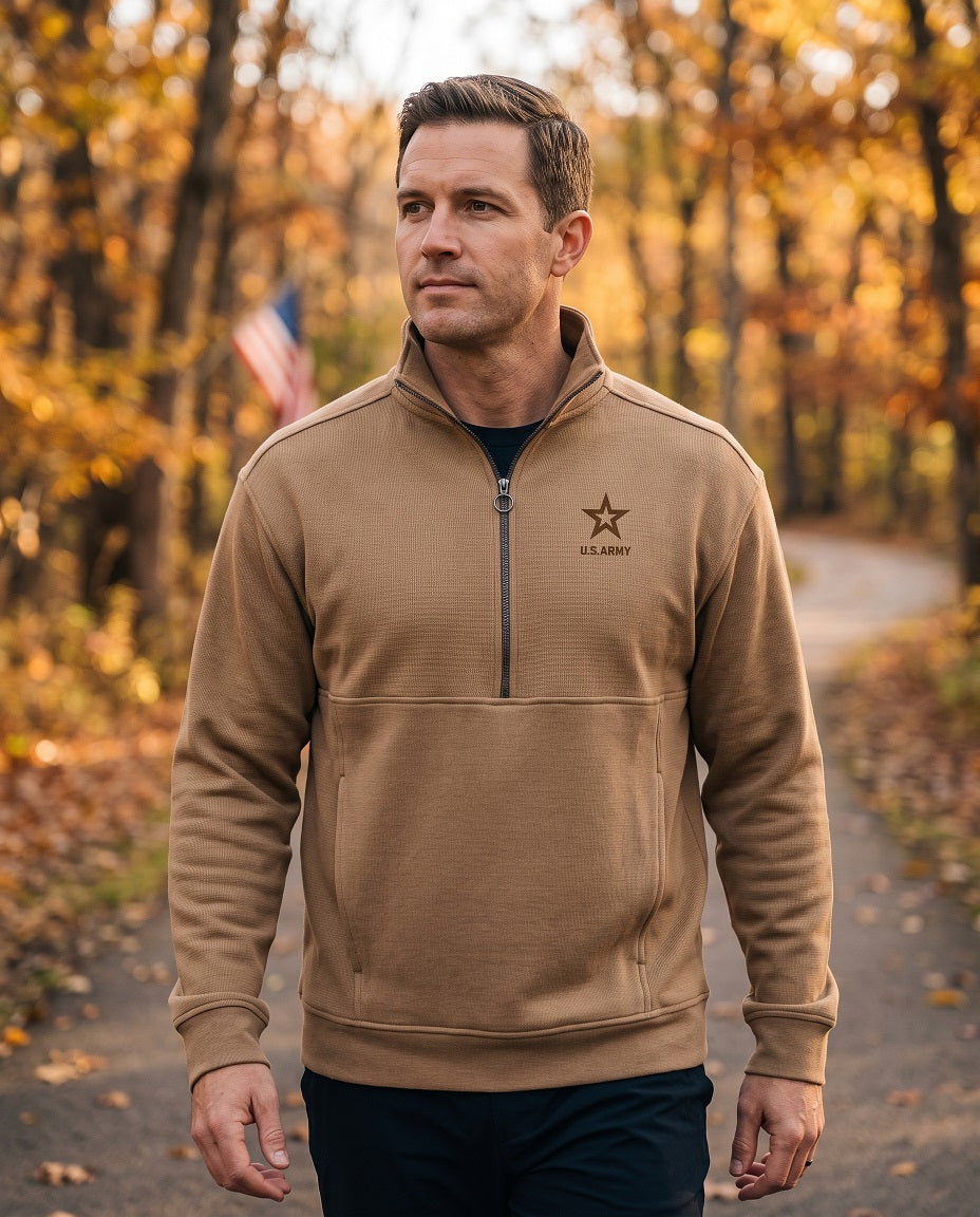 U.S. Army North End Mantra Half-Zip Ottoman Pullover (Cafe)