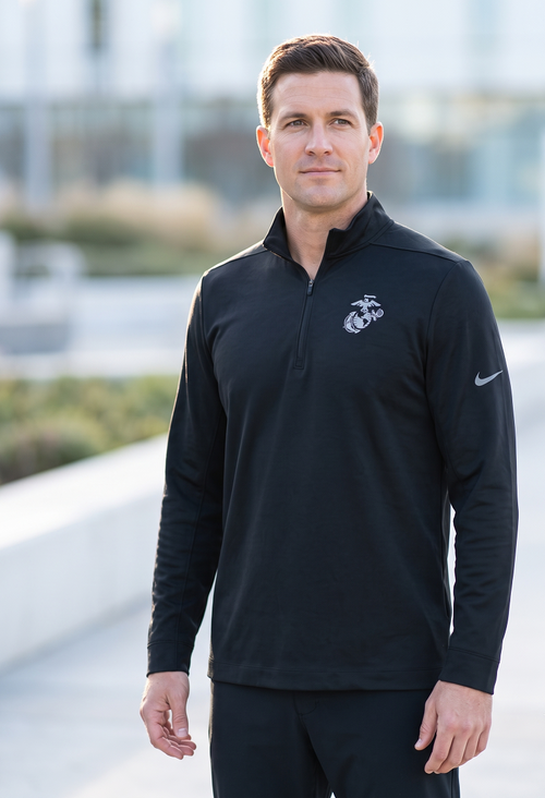U.S. Marine Corps Nike Dri-FIT Pullover (Black)