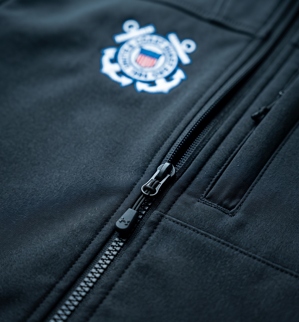 Coast Guard Zip Under Armour Jacket (Black)