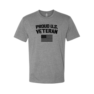 Proud U.S. Veteran T-Shirt (Grey)