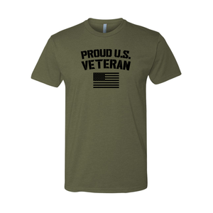 Proud U.S. Veteran T-Shirt (Military Green)