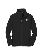 U.S. Marine Corps Youth Soft Shell Zip Jacket (Black)