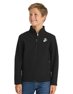U.S. Marine Corps Youth Soft Shell Zip Jacket (Black)