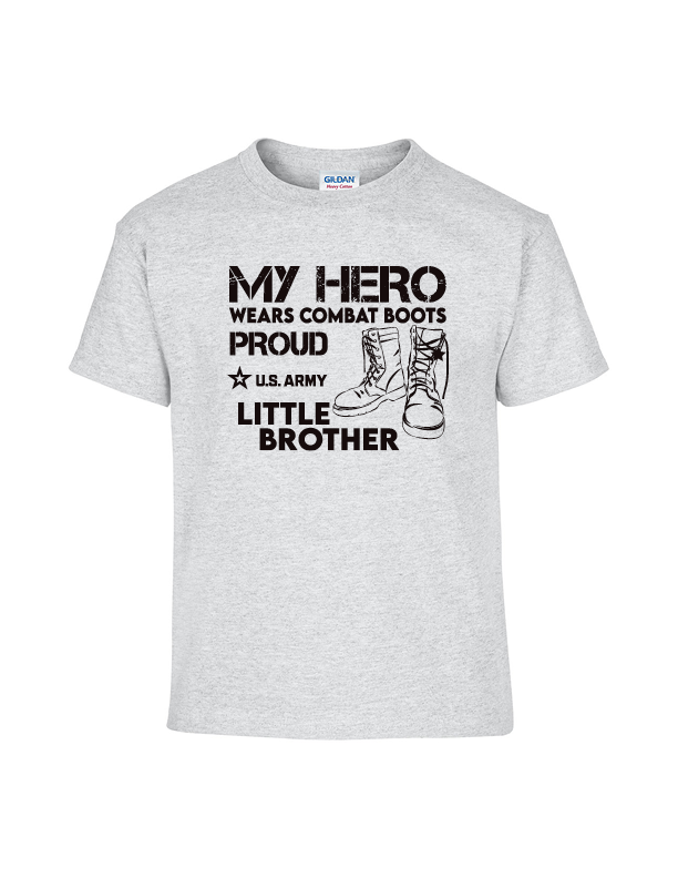 U.S. Army Little Brother Youth T-Shirt (Grey)