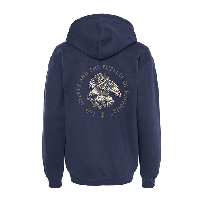 LIFE LIBERTY AND THE PURSUIT OF HAPPINESS EAGLE HOODIE -